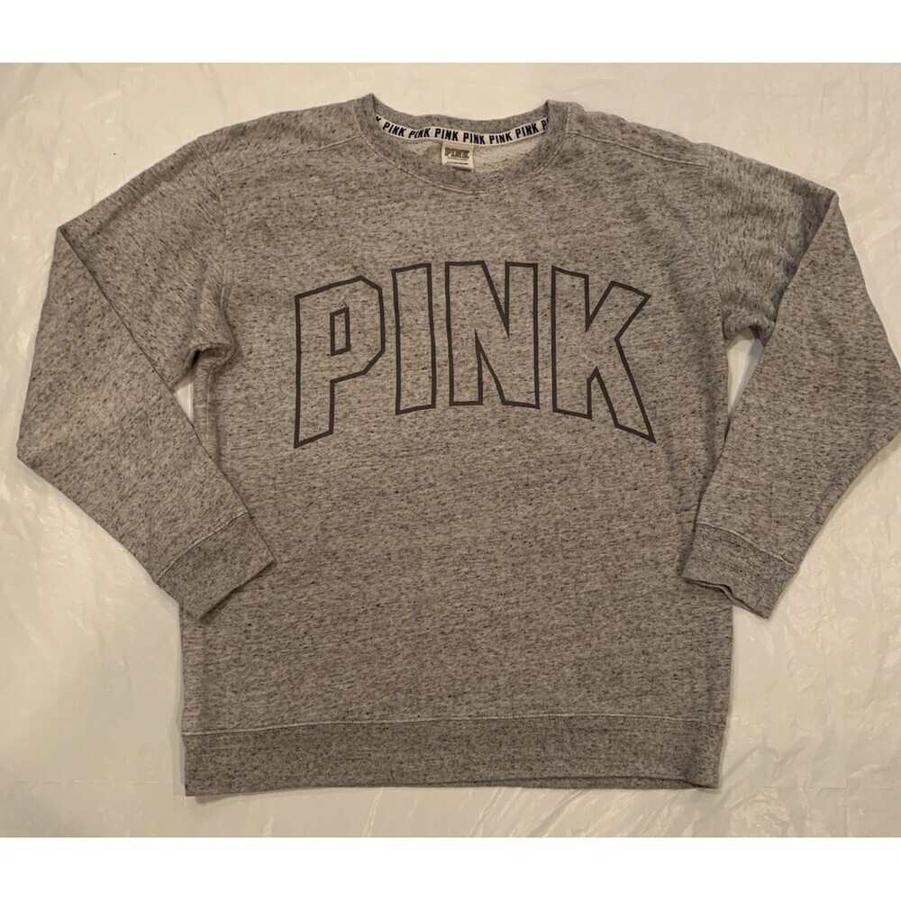 PINK Grey Sweatshirt Women’s Size Small Very Soft